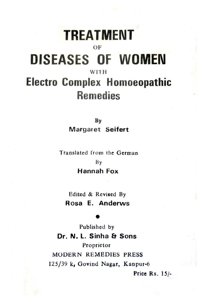 Treatment of Disease of Women